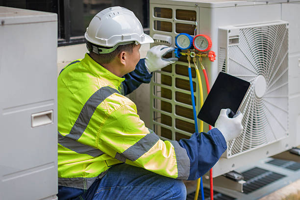 Professional Air Conditioning Repair technician working in Wrightstown, NJ